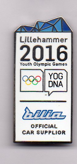 Bilia sponsor pin - Youth Olympics Lillehammer 2016